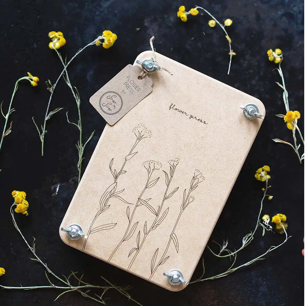 Flower Press - MEDIUM 'Yellow Buttons'