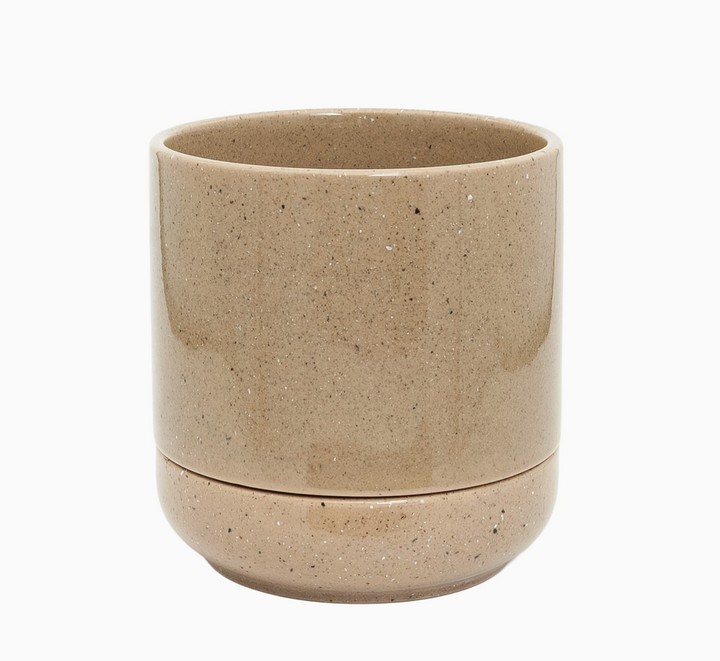 Potted Troy Self Watering Planter Small Pebble