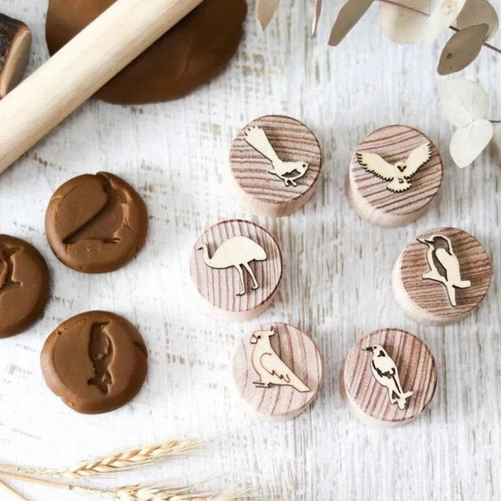 Wooden Stampers - Australian Birds