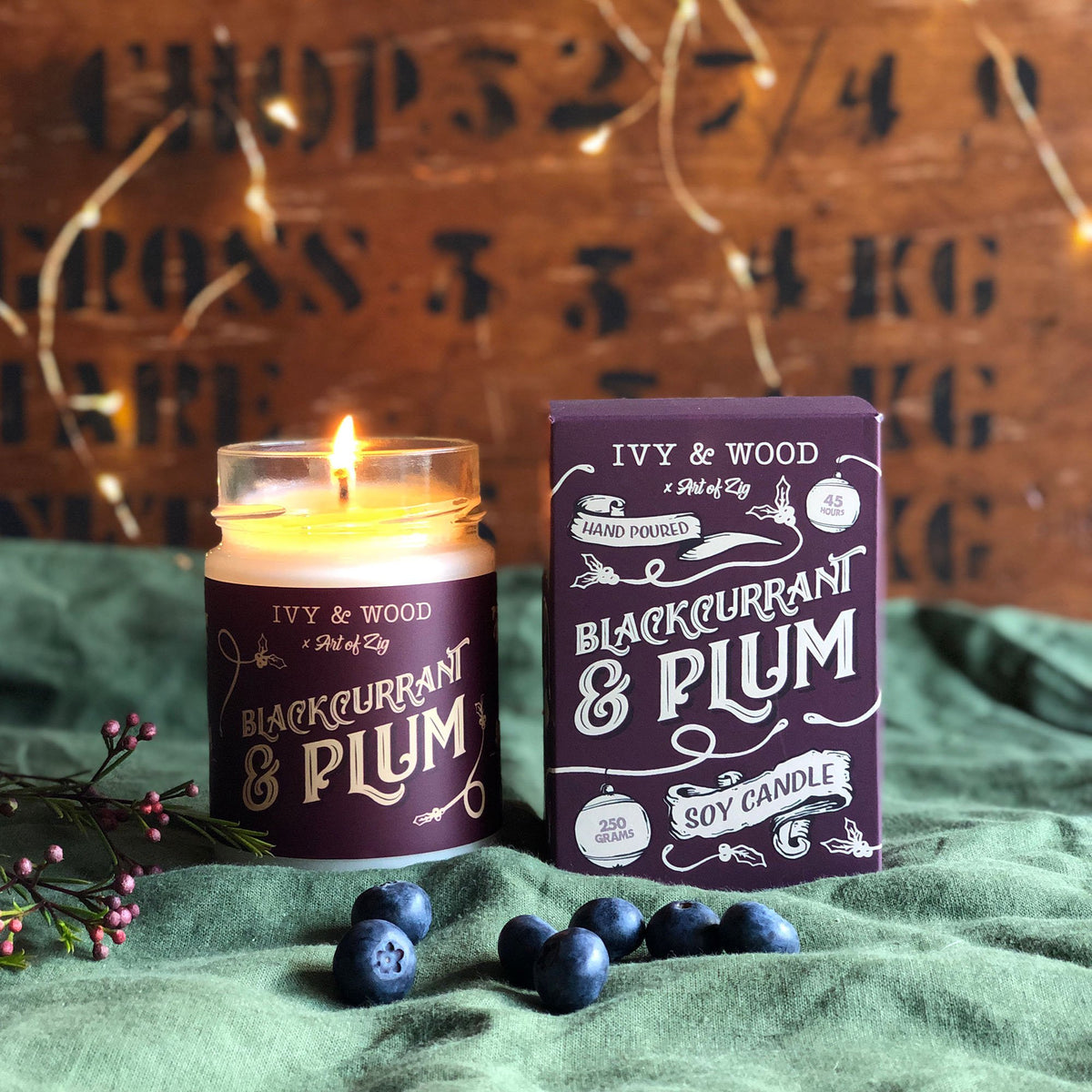 XMAS - Blackcurrant & Plum Candle