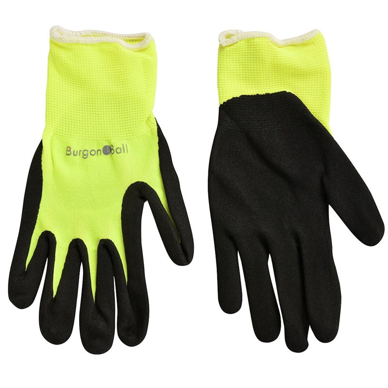 Fluorescent Garden Gloves - Yellow (S/M)