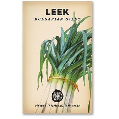 LEEK 'BULGARIAN GIANT' HEIRLOOM SEEDS