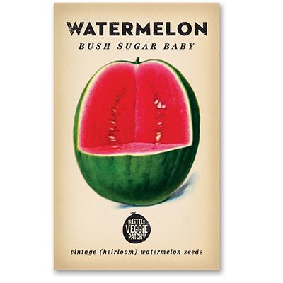 WATERMELON 'BUSH SUGAR BABY' HEIRLOOM SEEDS